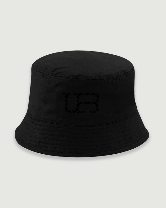 UR EMBROIDERED BLACK LOGO BUCKET HAT