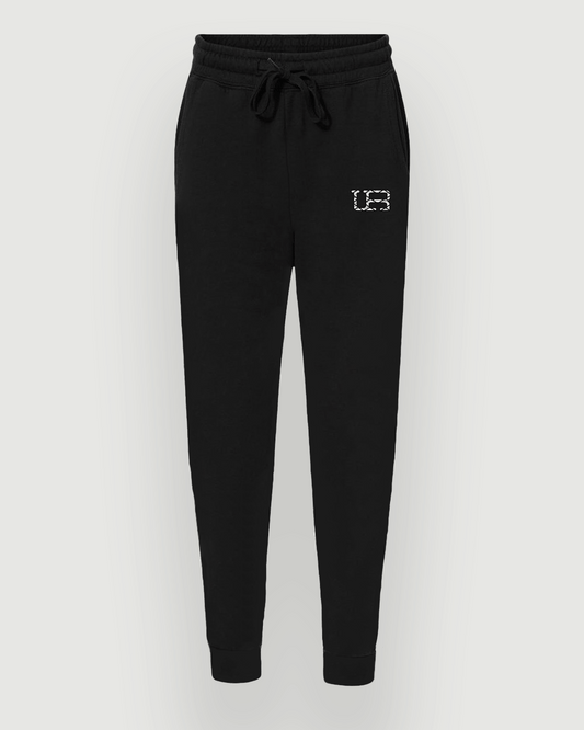 UR EMBROIDERED WHITE LOGO JOGGERS